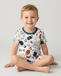 Rescue Goose Squad Bamboo Two Piece Short Sleeve Shorts Pajama Set