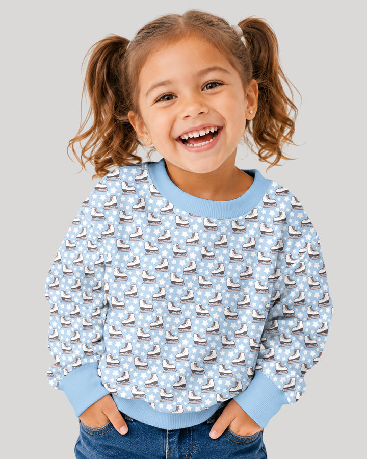 Ice Skating Bamboo Crewneck Sweatshirt