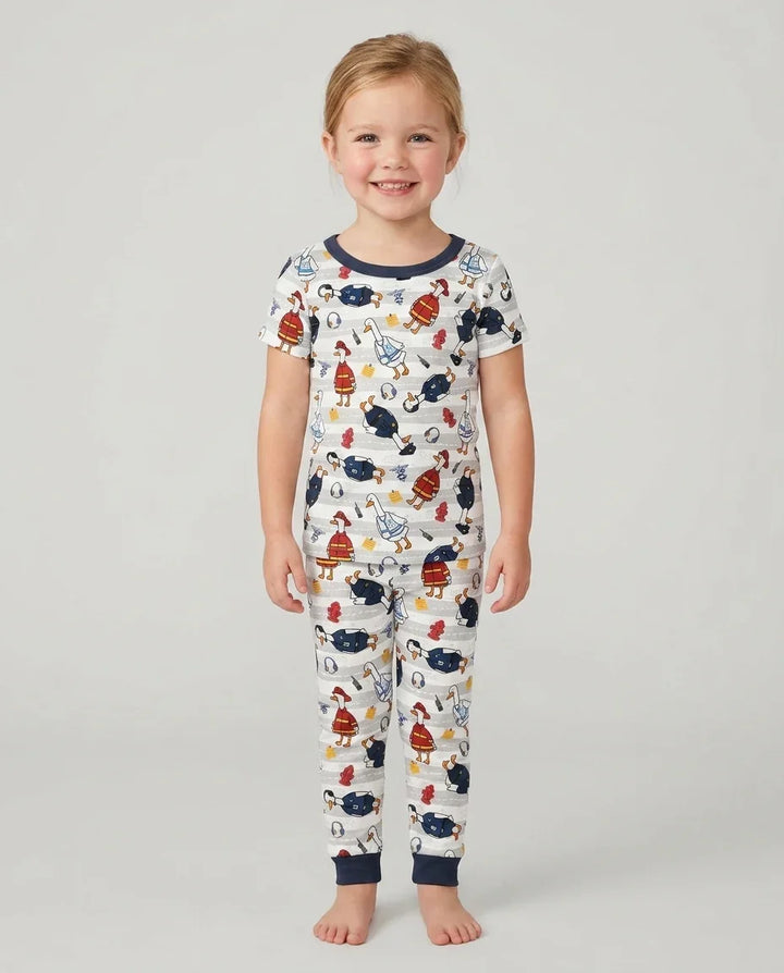Zweiteiliges, kurzärmliges Pyjama-Set mit Marienkäfern