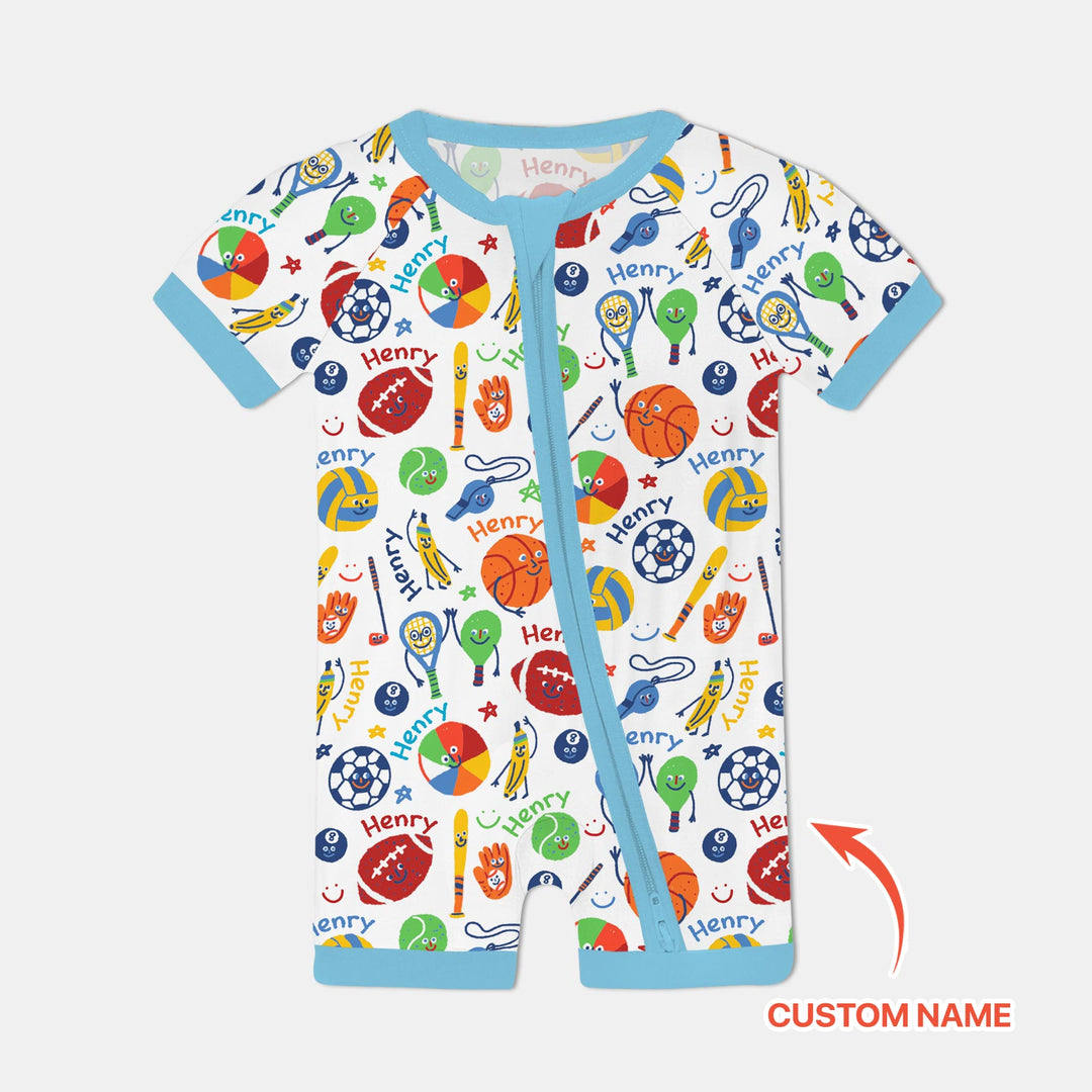 Play Ball Custom Name Shorty Zippy