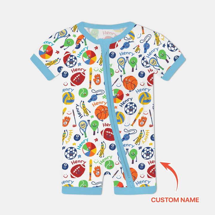 Play Ball Custom Name Shorty Zippy