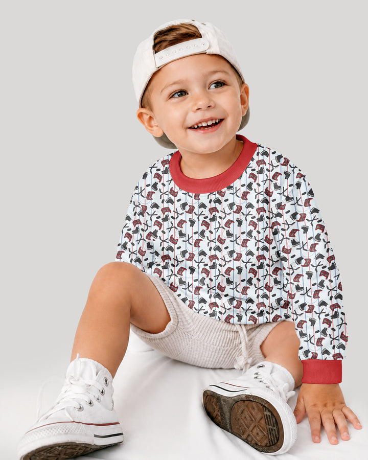 Hockey Rink Bamboo Crewneck Sweatshirt