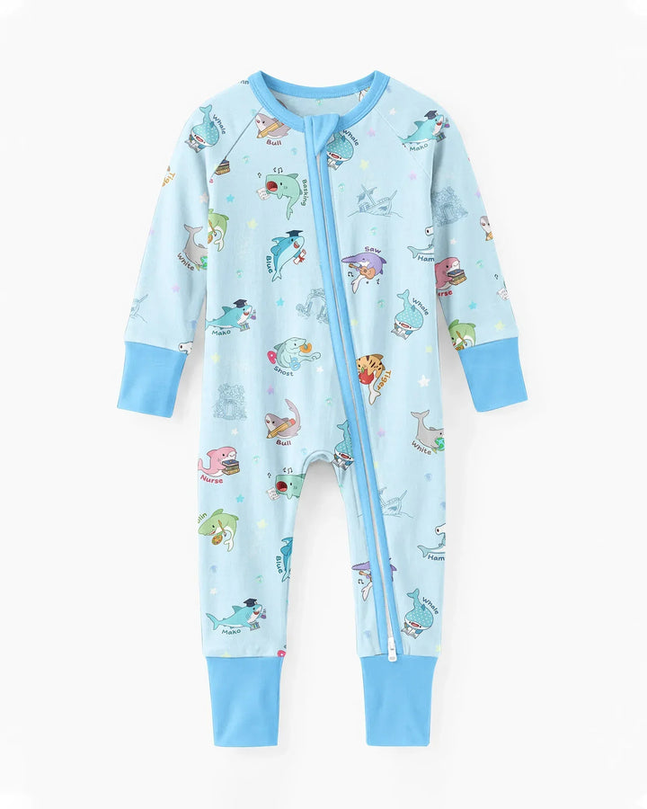Shark School Bamboo Convertible Zippy