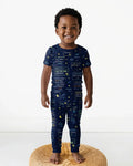 Pijama de dos piezas de manga corta de bambú It Techy a juego para padre e hijo