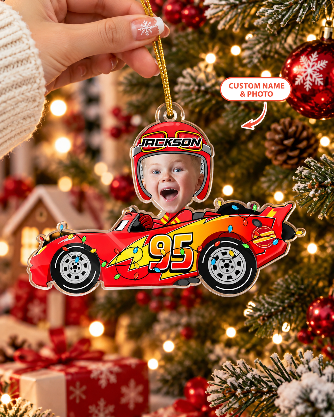 Driving Home For Christmas Acrylic Ornament
