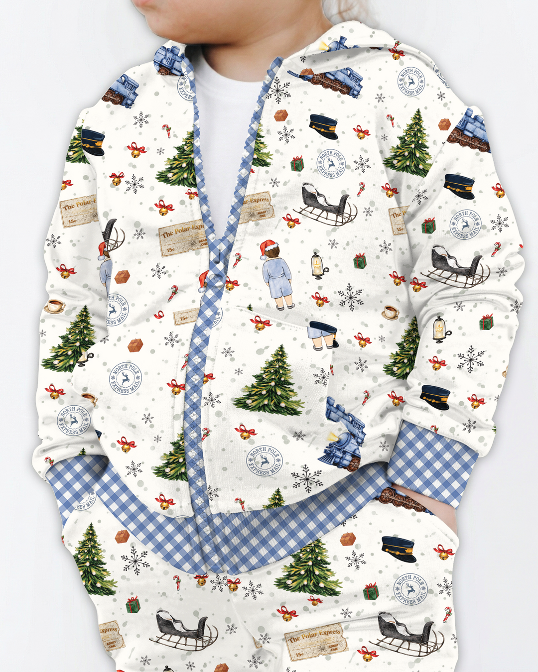 North Pole Adventure Bamboo Zip Hoodie