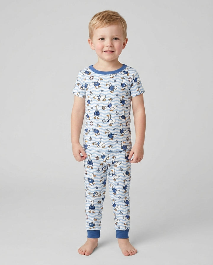 Zweiteiliges, kurzärmliges Pyjama-Set mit Marienkäfern