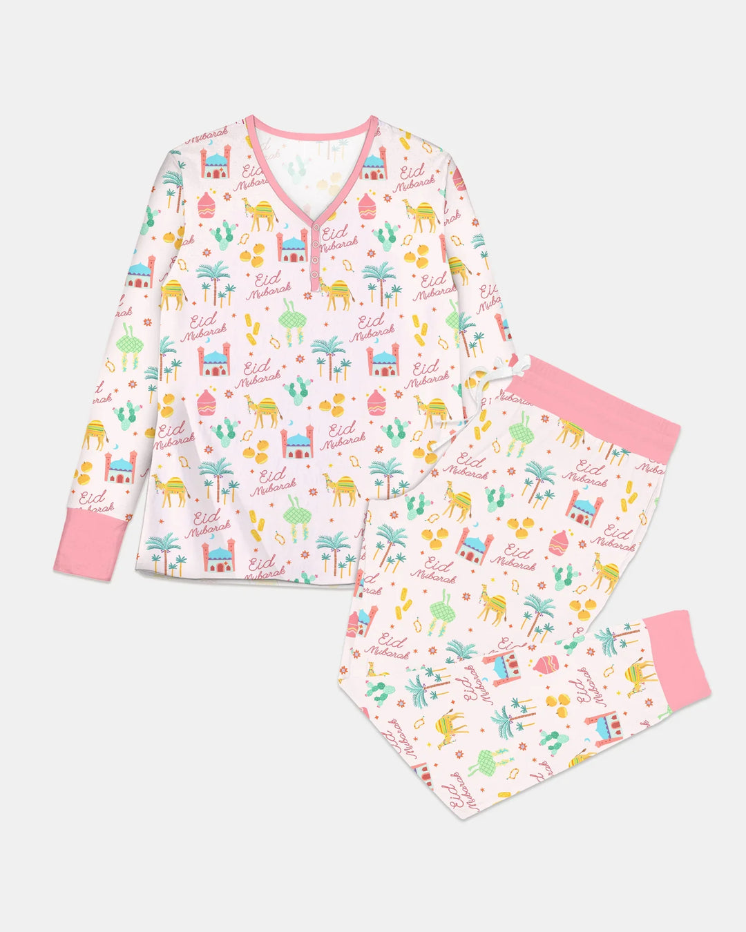 Eid Mubarak Matching Family Women Pajama Set