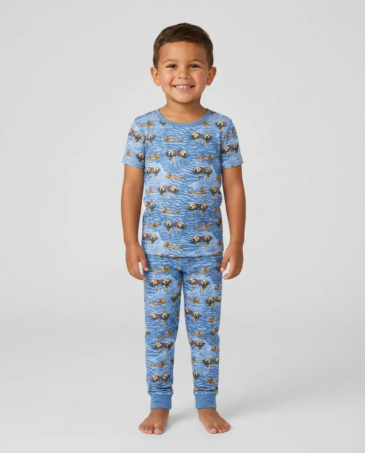 Zweiteiliges, kurzärmliges Pyjama-Set mit Marienkäfern