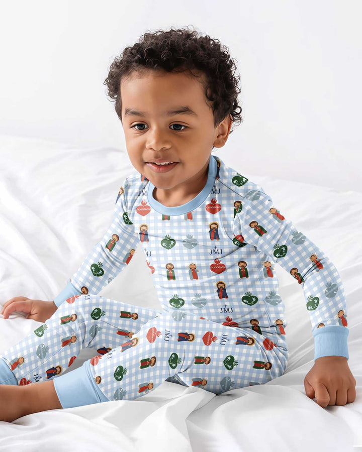 Holy Family Bamboo Two Piece Long Sleeve Pajama Set