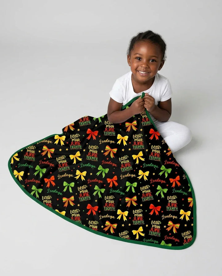Manta de bambú Little Miss Juneteenth