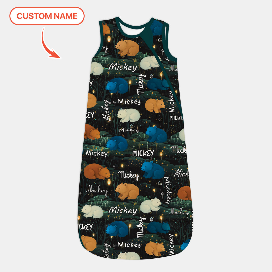 Woodland Whimsy Custom Name Sleep Bag