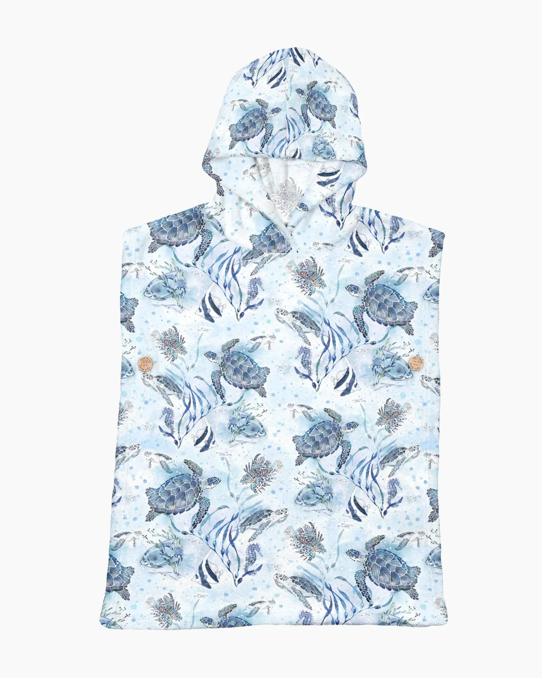 Little Turtles Family Matching Bamboo Swim Poncho