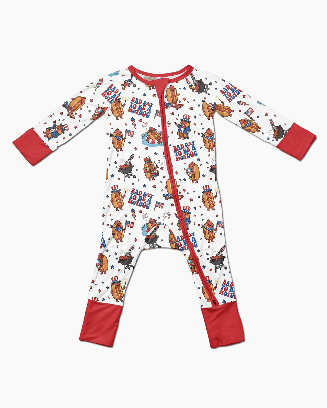Hot Dog Patriotic Bamboo Convertible Zippy