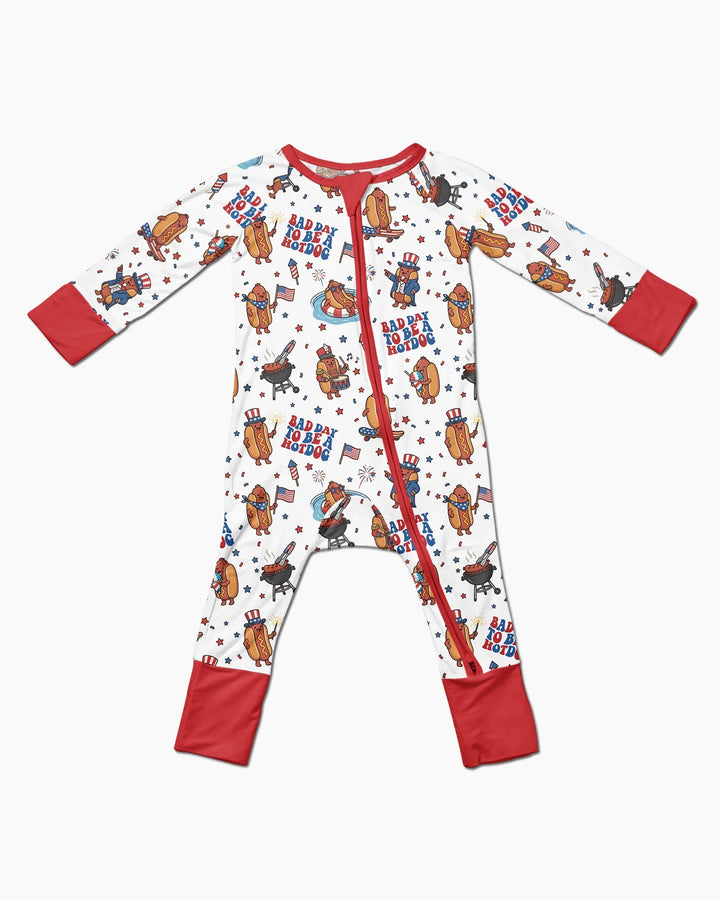Hot Dog Patriotic Bamboo Convertible Zippy