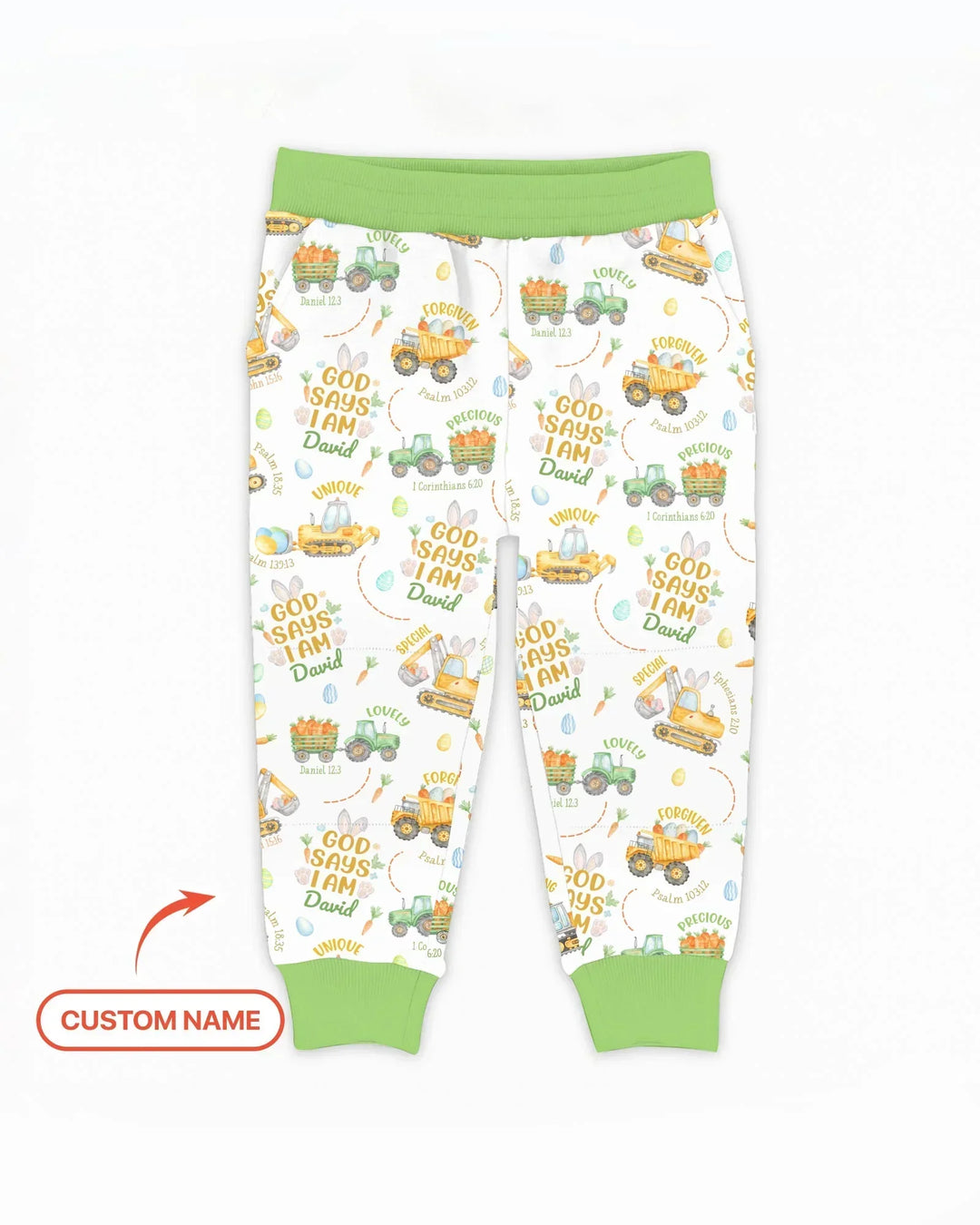 Happy Easter God Says I Am Custom Name Jogger