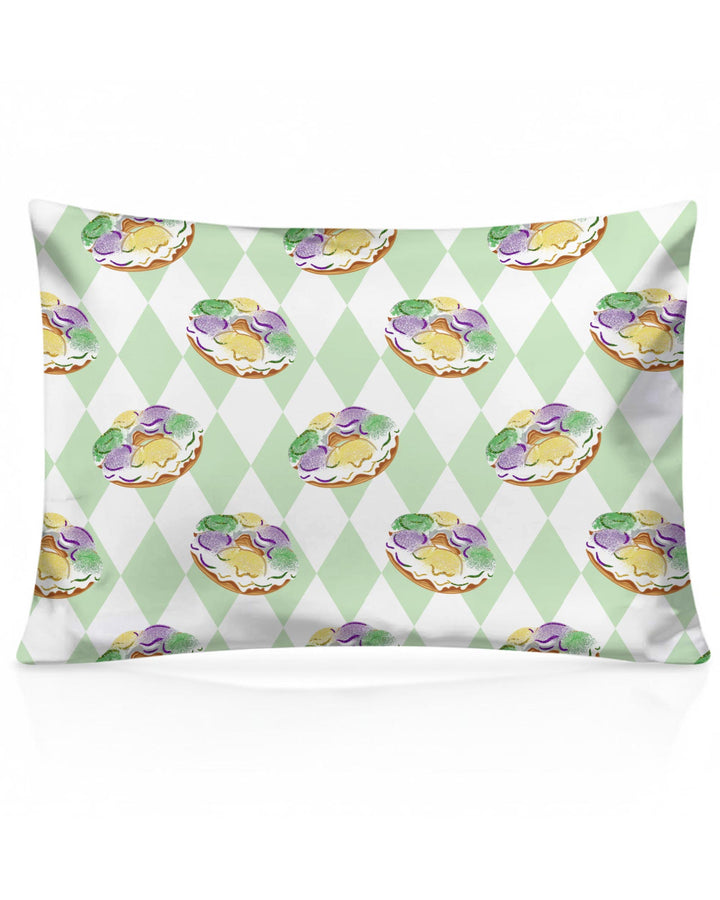 Mardi Gras Donut Pillow Case