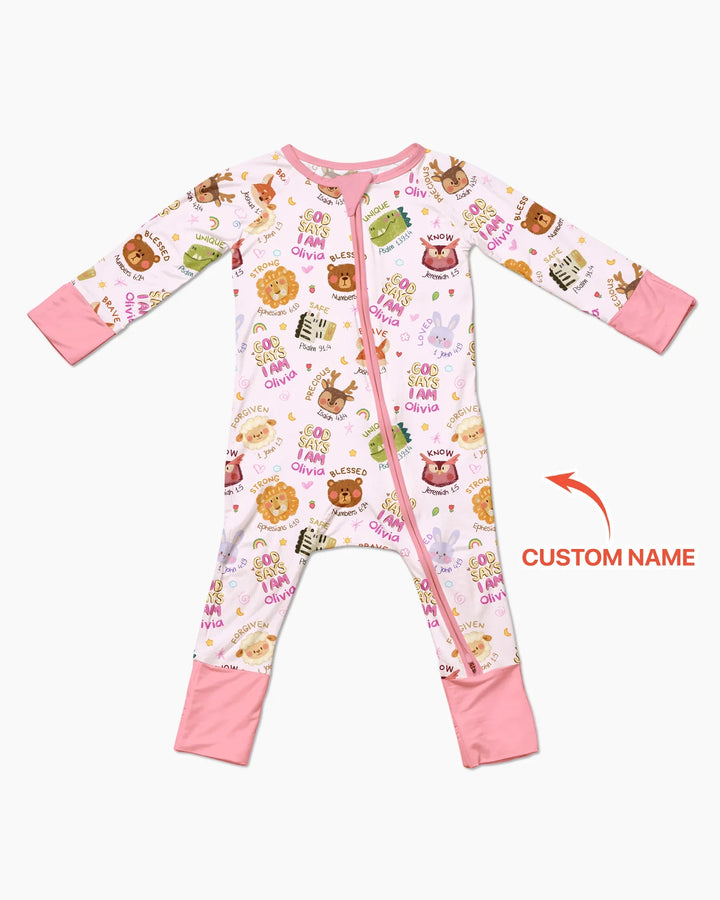 God Says I Am — Little Flock Custom Name Convertible Zippy
