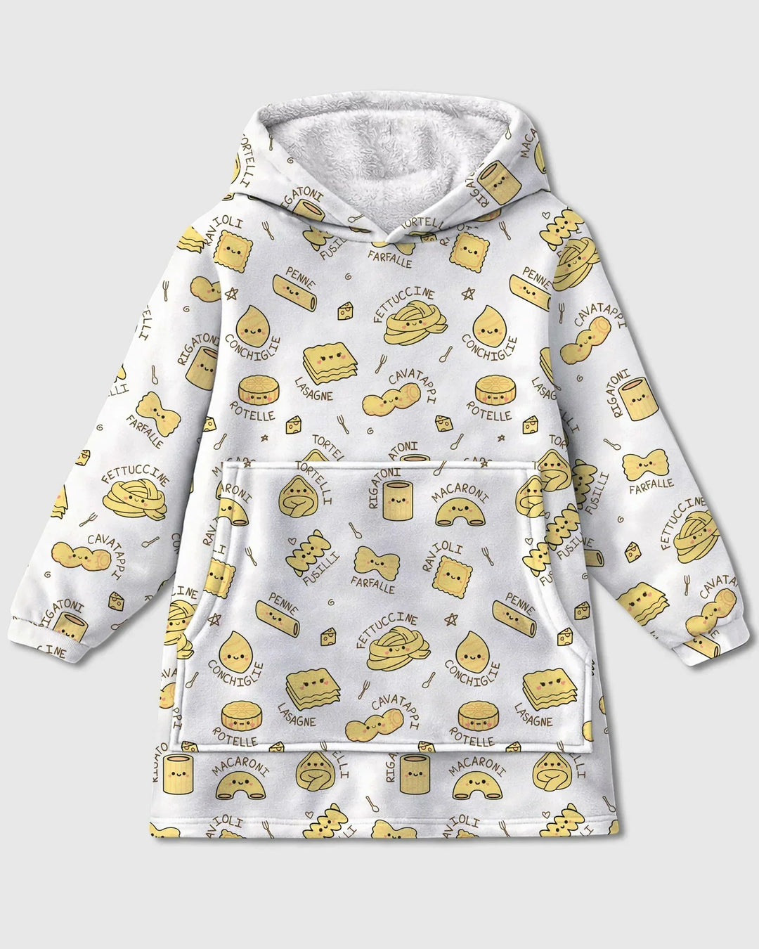 Kawaii Pasta Wearable Blanket Hoodie