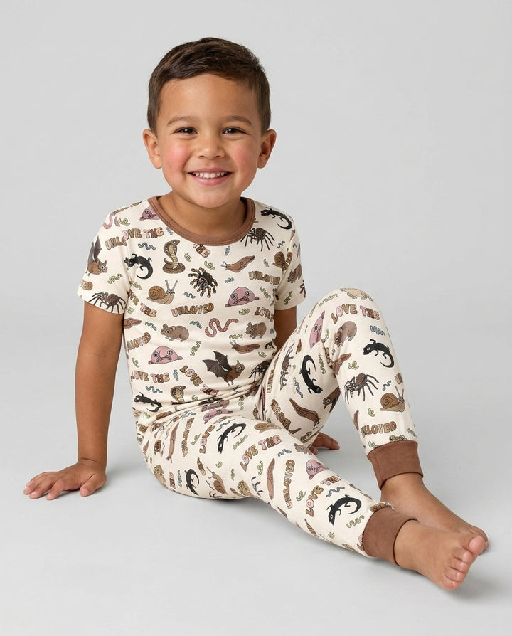 Love The Unloved Bamboo Two Piece Short Sleeve Pajama Set