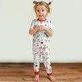 Christmas Alphabet Bamboo Two Piece Short Sleeve Pajama Set