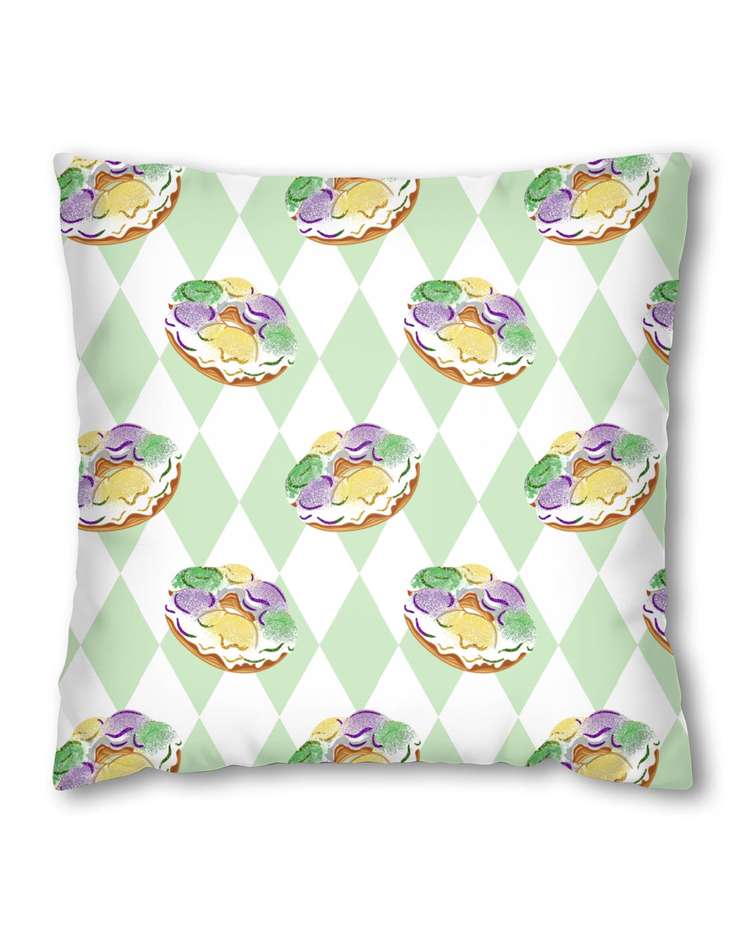 Mardi Gras Donut Pillow Case