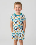 World's Best Dad Bamboo Two Piece Short Sleeve Shorts Pajama Set