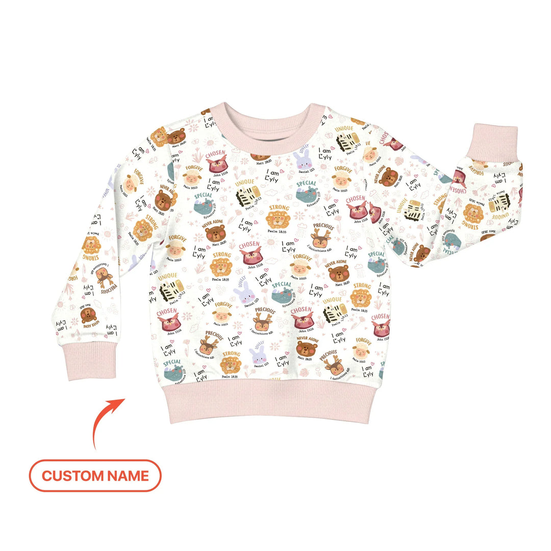 God’s Little Zoo Custom Name Crewneck Sweatshirt