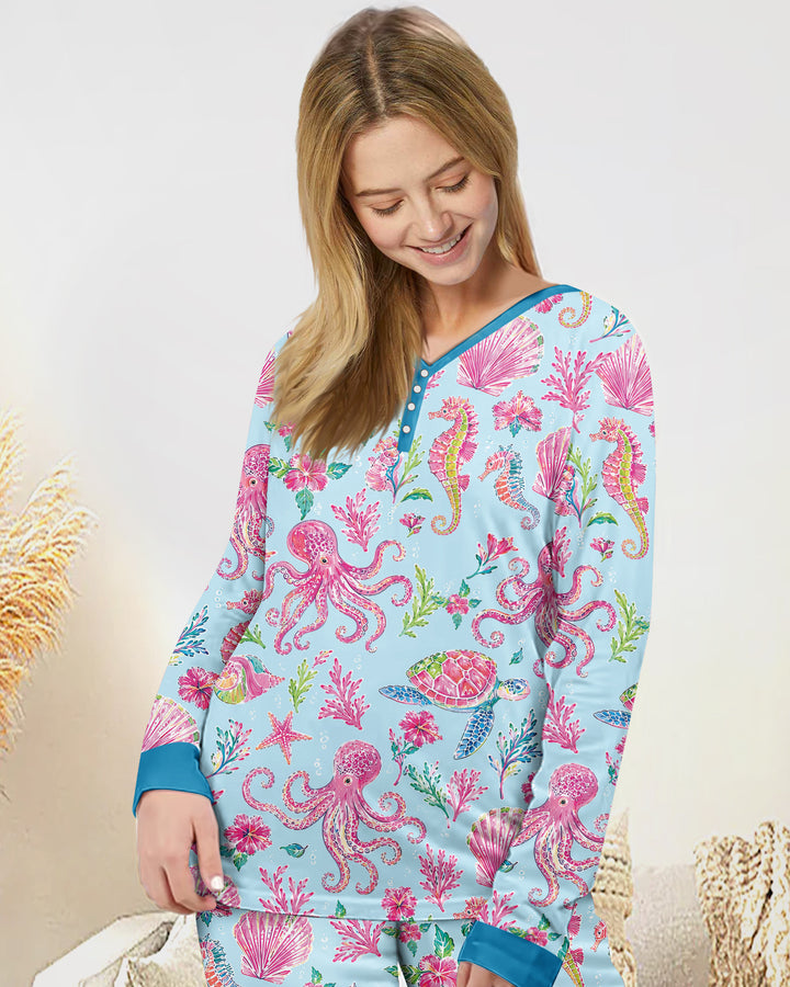 Preppy Palm Beach Bamboo Women Pajama Set