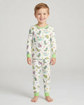 Dino Birthday Boy Bamboo Two Piece Long Sleeve Pajama Set