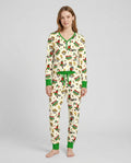 Cartoon World Soccer Vamos Mexico Family Matching Bamboo Women Pajama Set