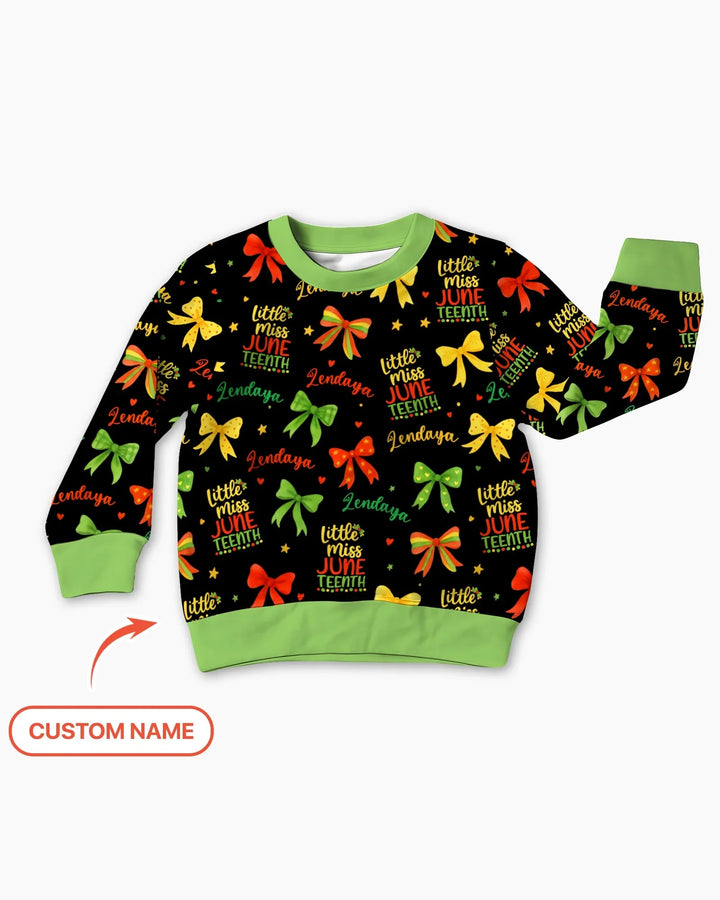 Little Miss Juneteenth Bamboo Crewneck Sweatshirt