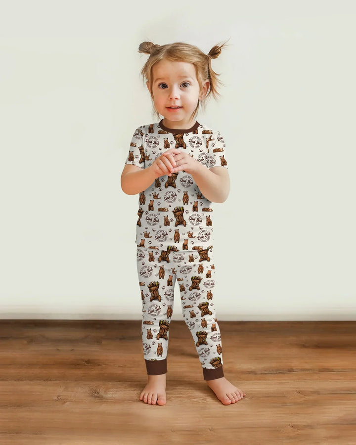 Daddy Bear It's Not A Dad Bod Bamboo Two Piece Short Sleeve Pajama Set