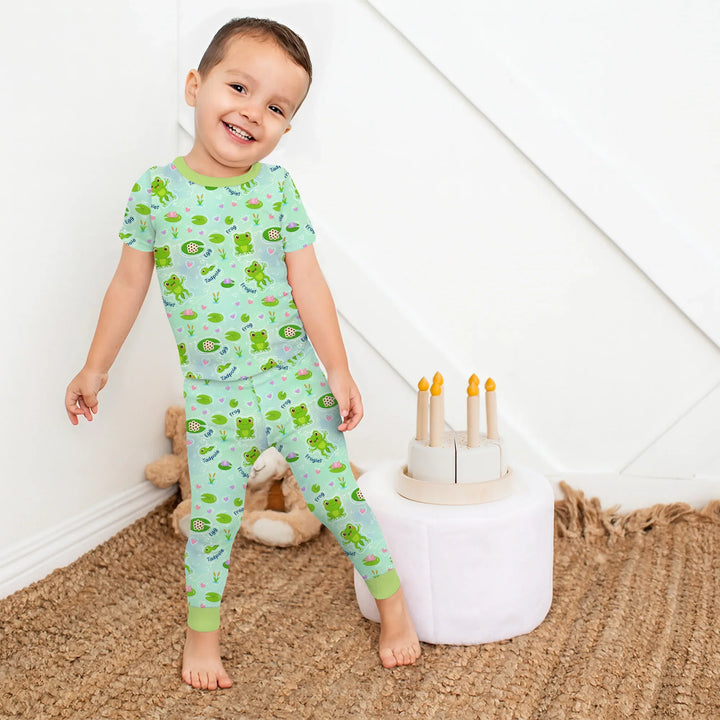 Zweiteiliges, kurzärmliges Pyjama-Set mit Marienkäfern