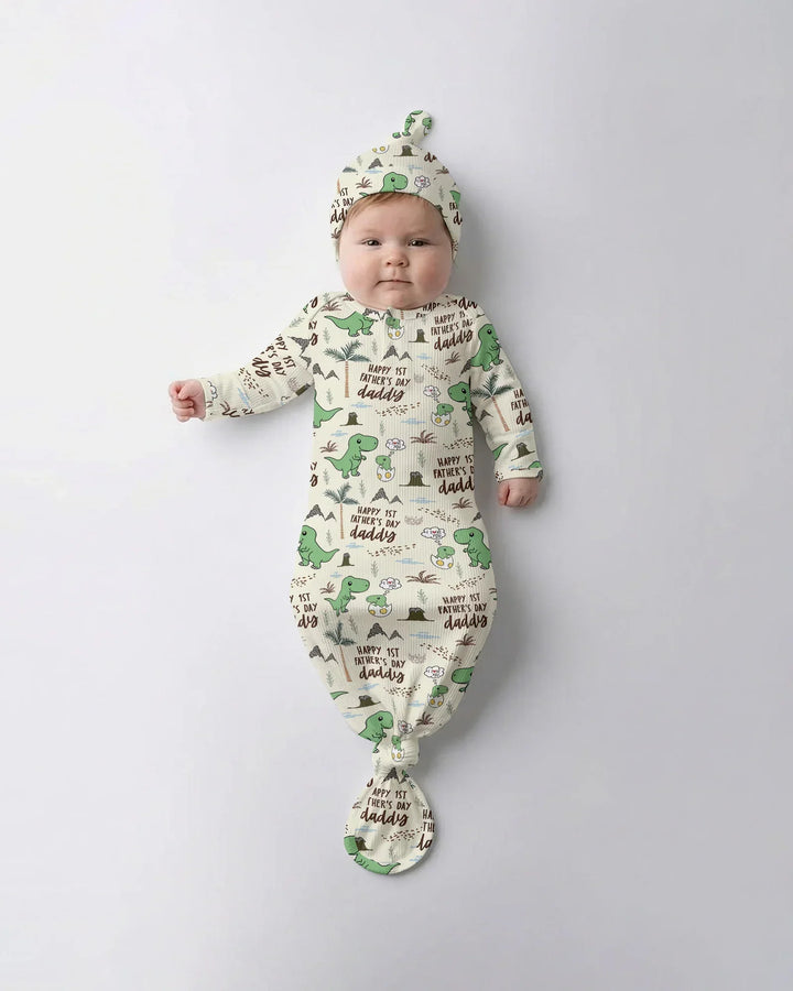 Kleid mit einfarbigem Knoten