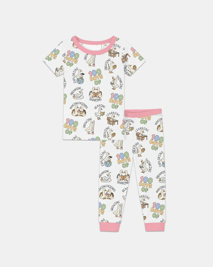 100 Days Of... Two Piece Short Sleeve Pajama Set