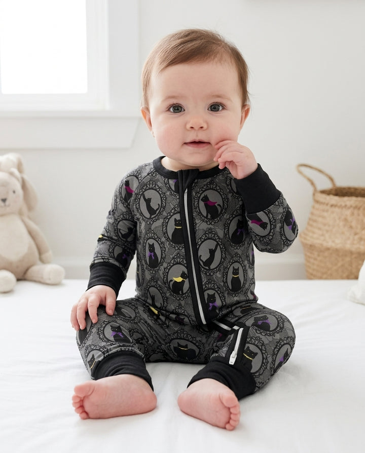 Midnight Cat Parade Bamboo Convertible Zippy