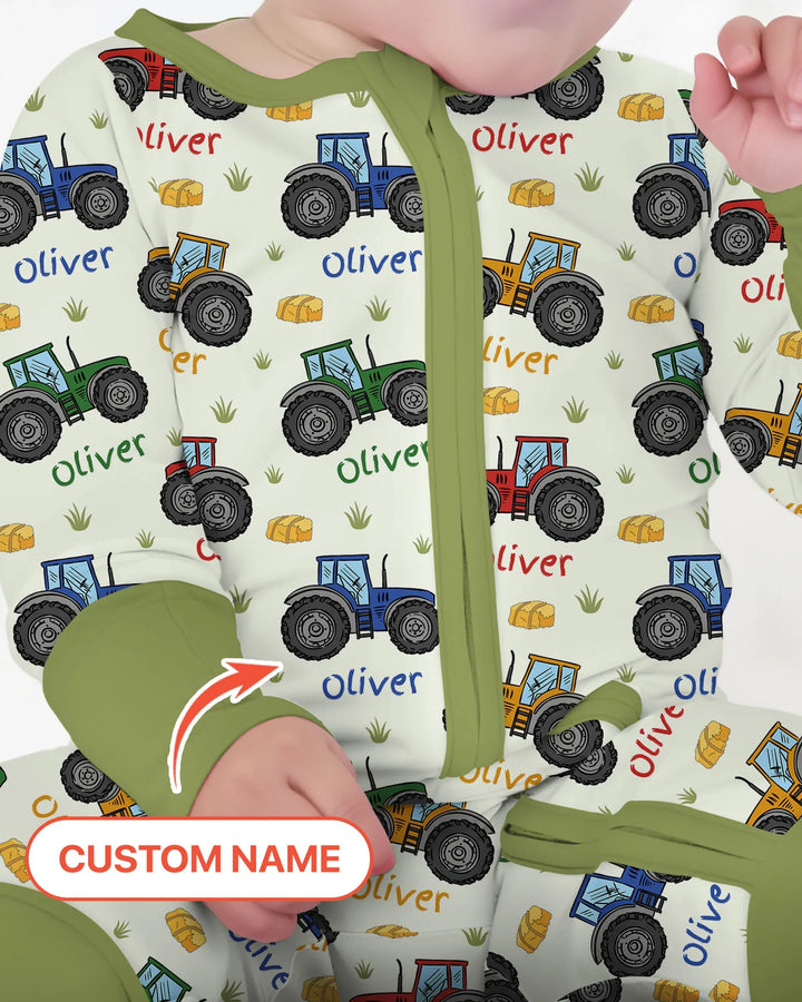 Custom Name A Little Dirt Never Hurt Bamboo Convertible Zippy