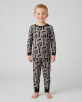 Mushroom Cat Mischief Bamboo Two Piece Long Sleeve Pajama Set