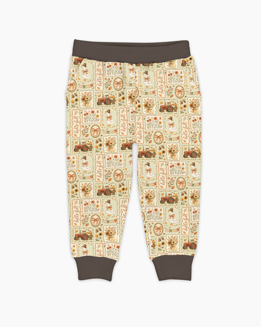 Plantilla de pantalón jogger de bambú