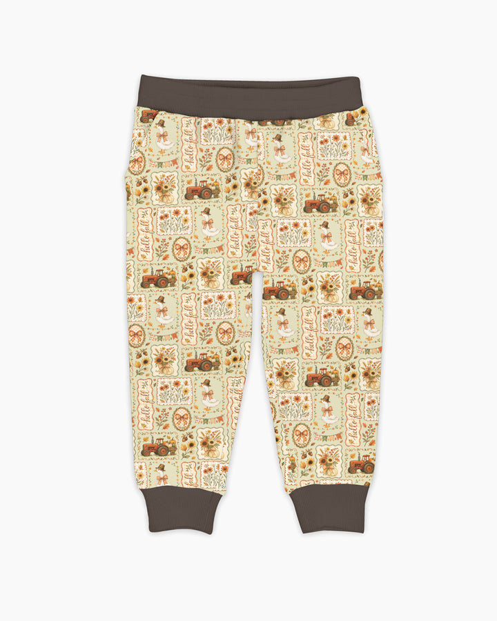 Plantilla de pantalón jogger de bambú