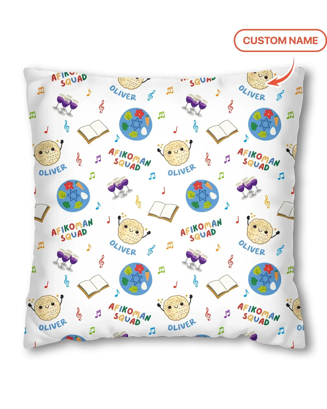 Custom Name Passover Afikoman Squad Pillow Case