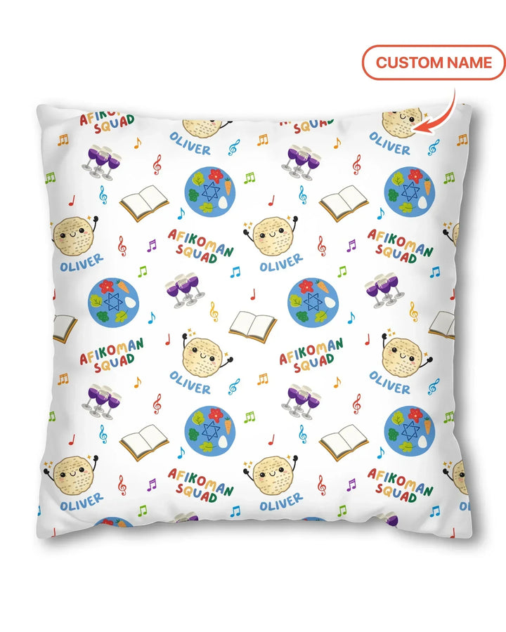 Custom Name Passover Afikoman Squad Pillow Case
