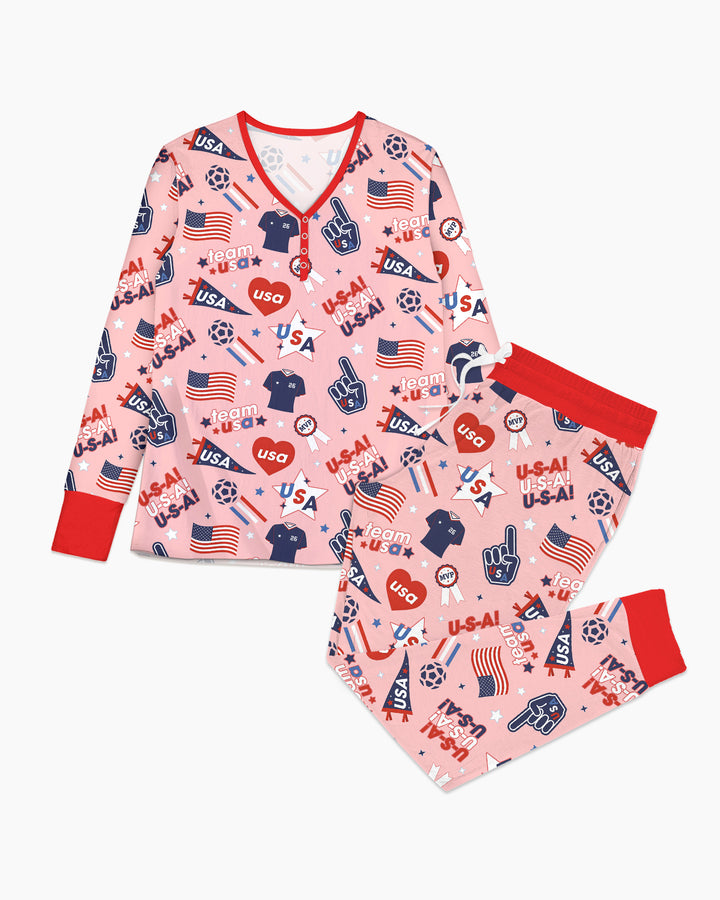 Vorlage Bambus Damen Pyjama Set