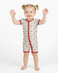 Snowy Santa Bamboo Shorty Zippy