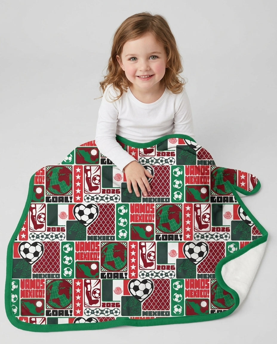 World Soccer Vamos Mexico Bamboo Blanket