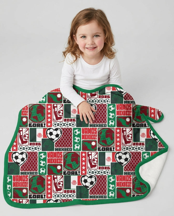 World Soccer Vamos Mexico Bamboo Blanket