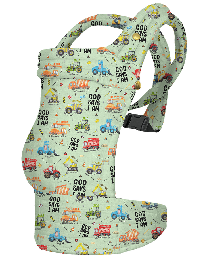 God Says I Am Construction Baby Carrier