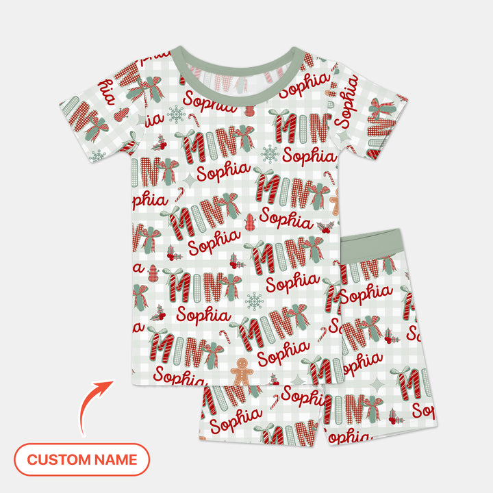 Zweiteiliges Pyjama-Set mit kurzen Ärmeln und Shorts im Sommer-Design