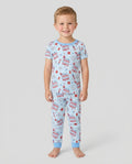 Conjunto de pijama de dos piezas de manga corta de bambú